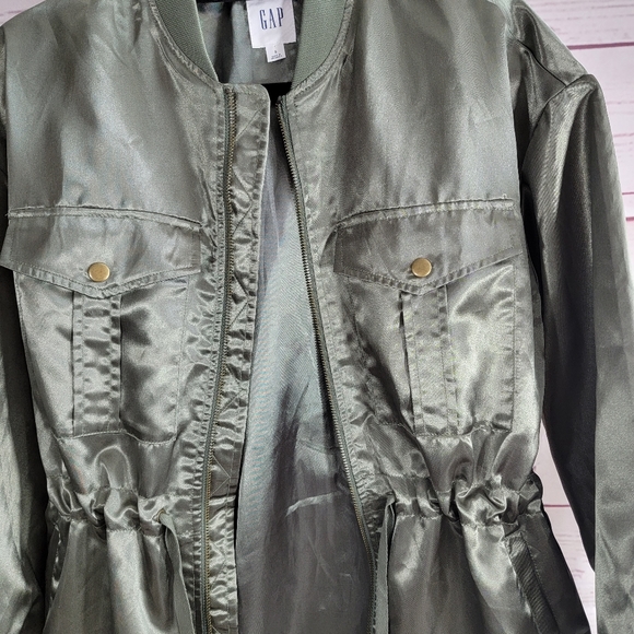 GAP Longine satin Utility Jacket S - Picture 7 of 13